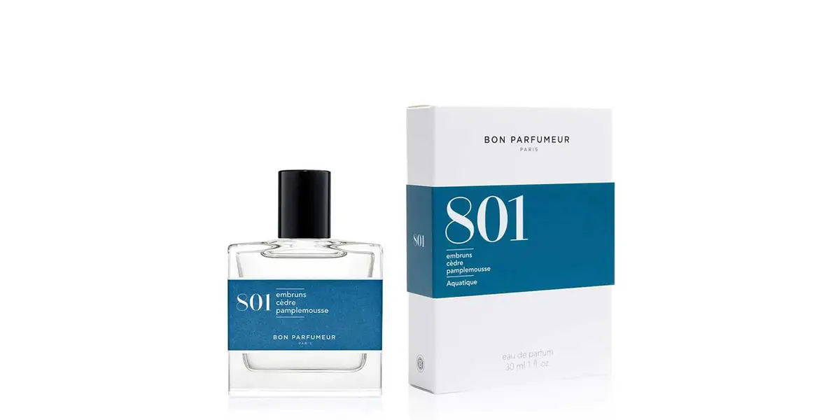 Bon Parfumeur 801 Sea Spray Cedar Grapefruit fragrance